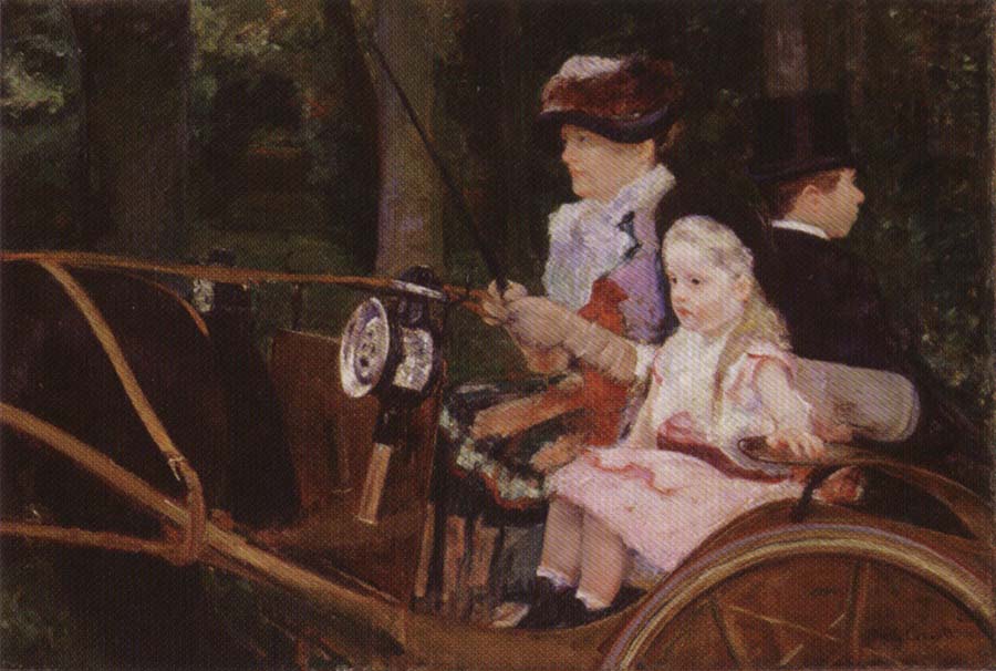 Mary Cassatt A Woman and a Girl Driving